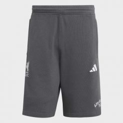 Szorty Liverpool FC US Pack. Szare szorty sportowe męskie Adidas, s, z bawełny, do piłki nożnej. Za 199.00 zł.