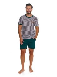 Doctor Nap Piżama w kolorze zielono-granatowym rozmiar: L. Niebieskie piżamy męskie Doctor Nap, l, bez wzorów, z bawełny, bez ramiączek. Za 102.99 zł.