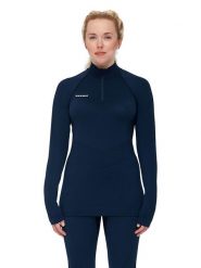 Mammut Koszulka funkcyjna "Trift" w kolorze granatowym rozmiar: M. Niebieskie bluzki sportowe damskie Mammut, m, z materiału, bez kołnierzyka, bez ramiączek. Za 329.95 zł.