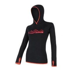 SENSOR Bluza damska MERINO UPPER FLEECE HOODED-M-Czarny. Czarne bluzy z kapturem damskie Sensor, na lato, m, z dzianiny. Za 401.49 zł.