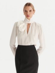 ACCESS FASHION Bluzka 54-2063-171 Biały Regular Fit. Białe bluzki damskie ACCESS FASHION, bez wzorów, z syntetyku, bez ramiączek. Za 469.99 zł.