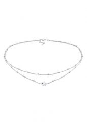 Elli Panie Choker Ball Chain Layer Stars Astro w 925 Sterling Silver Naszyjniki 1 ct Damski. Szare naszyjniki damskie Elli, na co dzień, srebrne. Za 263.99 zł.
