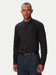 HUGO Koszula Kaleb 50544949 Czarny Slim Fit. Czarne koszule męskie Hugo, m, bez wzorów, z bawełny, bez kołnierzyka, bez ramiączek. Za 449.99 zł.