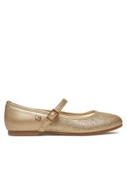 Tommy Hilfiger Baleriny Ballerina T4A3-33930-0572 S Złoty. Żółte baleriny dziewczęce Tommy Hilfiger, bez wzorów, ze skóry. Za 369.99 zł.