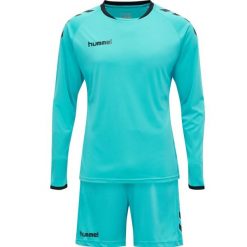 Strój bramkarski męski Hummel hml CORE. Niebieskie szorty męskie HUMMEL, bez wzorów, sportowe. Za 204.50 zł.