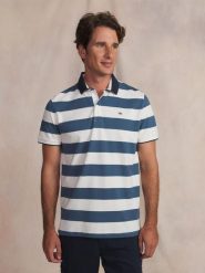 Koszulka Polo Męska TBS Govanpol. Niebieskie koszulki polo męskie Tbs, na lato, m, bez wzorów, z bawełny, bez ramiączek. Za 299.00 zł.