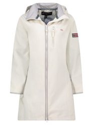 Geographical Norway Parka "Bady" w kolorze białym rozmiar: M. Białe parki damskie Geographical Norway, m, z aplikacjami. Za 241.56 zł.
