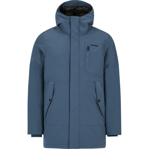 Kurtka narciarska Protest Hemley. Niebieskie kurtki męskie Protest, na zimę, m, bez wzorów, sportowe, bez kaptura. W wyprzedaży za 565.00 zł.