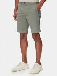 BOSS Szorty materiałowe Chino 50536723 Khaki Slim Fit. Brązowe szorty męskie Boss, z bawełny, bez kołnierzyka. Za 449.99 zł.