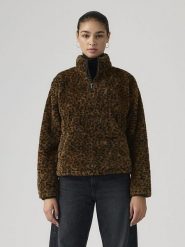 Levi's Bluza polarowa "Gemma" w kolorze brązowym rozmiar: L. Brązowe bluzy bez kaptura damskie Levi's, l, z polaru. Za 156.60 zł.