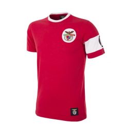 Koszulka retro dla dorosłych - Capitão do SL Benfica - Czerwony. Czerwone t-shirty sportowe męskie COPA FOOTBALL, m, bez ramiączek, do piłki nożnej. Za 210.58 zł.