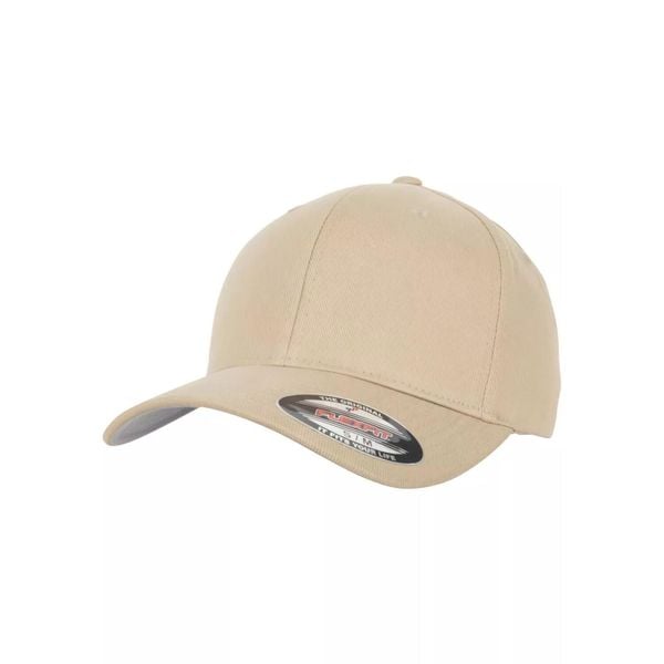 Czapka Z Daszkiem Brushed Twill. Zielone czapki męskie FLEXFIT, bez wzorów, z bawełny. Za 81.99 zł.