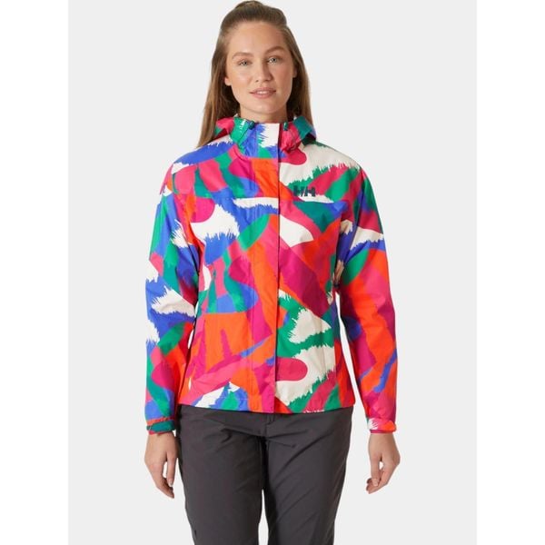 Płaszcz Przeciwdeszczowy Damski Helly Hansen Loke Print. Czerwone kurtki przeciwdeszczowe damskie Helly Hansen, bez wzorów. Za 609.00 zł.