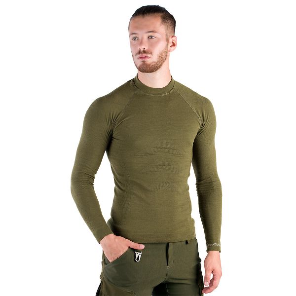 Koszulka termoaktywna męska Greenland Merino z wełny merynosa. Zielone bielizna termoaktywna męska tagart, m, bez wzorów, z wełny. Za 319.00 zł.