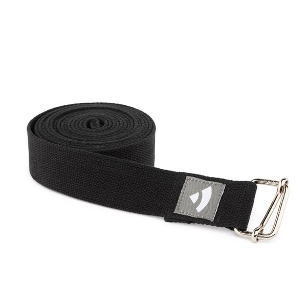 Pasek do jogi Bodhi Asana belt XL 3m - czarny. Czarne paski damskie BODHI, bez wzorów, z bawełny, sportowe. Za 49.99 zł.