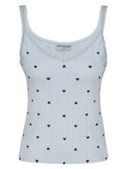 Sublevel Top w kolorze błękitnym rozmiar: XS. Niebieskie topy damskie Sublevel, xs, bez wzorów, z bawełny, bez kołnierzyka. Za 39.99 zł.