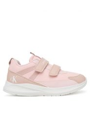 Calvin Klein Sneakersy Low Cut Velcro Sneaker V1A9-83102-1845 D Różowy. Czerwone buty sportowe dziewczęce CALVIN KLEIN, bez wzorów, z materiału, bez zapięcia. Za 239.99 zł.
