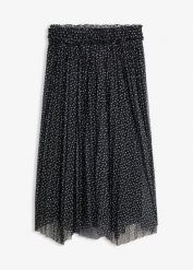 Spódnica plisowana o długości midi. Czarne spódniczki damskie bonprix, bez wzorów, midi. Za 149.99 zł.