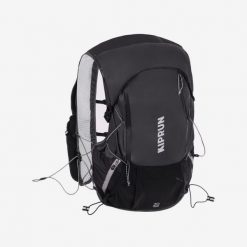 Plecak do biegania w terenie unisex Kiprun 900 20+5 litrów z bukłakiem 2 l. Czarne plecaki damskie KIPRUN, bez wzorów, sportowe. Za 499.99 zł.