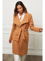 L'armoire de Suzette Płaszcz zimowy w kolorze karmelowym rozmiar: 42. Brązowe płaszcze damskie L'armoire de Suzette, na zimę, l, bez wzorów, z puchu, klasyczne. Za 244.22 zł.