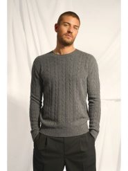 Just Cashmere Kaszmirowy sweter "Darri" w kolorze szarym rozmiar: XXL. Szare swetry męskie Just Cashmere, xxl, bez wzorów, z kaszmiru, bez kołnierzyka. Za 630.99 zł.