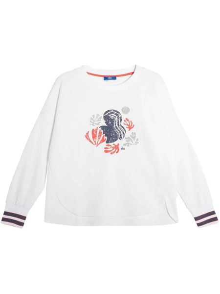 Sweter Damski TBS Melisron. Białe swetry klasyczne damskie Tbs, na lato, s, z bawełny, bez kołnierzyka. Za 339.00 zł.