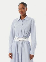 Tommy Hilfiger Koszula WW0WW48903 Niebieski Regular Fit. Niebieskie koszule damskie Tommy Hilfiger, s, bez wzorów, z bawełny, bez kołnierzyka, bez ramiączek. Za 529.99 zł.