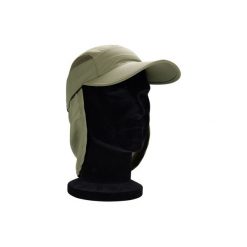 Czapka wędkarska z daszkiem 500. Brązowe czapki męskie CAPERLAN, bez wzorów, z materiału. Za 39.99 zł.