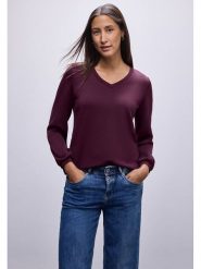 Street One Koszulka w kolorze fioletowym rozmiar: 44. Różowe t-shirty damskie Street One, bez wzorów, bez kołnierzyka. Za 147.91 zł.