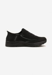 Czarne Buty Sportowe Sneakersy z Ozdobnym Tłoczeniem Axedla. Czarne buty sportowe na co dzień męskie Born2be, z jeansu, bez zapięcia. Za 99.99 zł.