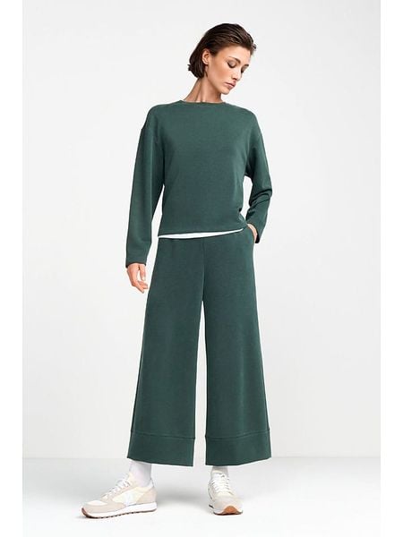 Rich&Royal Spodnie w kolorze zielonym rozmiar: XL. Zielone spodnie materiałowe damskie Rich&Royal, bez wzorów, z materiału, z podwyższonym stanem. Za 218.57 zł.