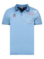 Canadian Peak Koszulka polo "Kadventureak" w kolorze błękitnym rozmiar: 3XL. Niebieskie koszulki polo męskie Canadian Peak, xl, bez wzorów, z bawełny, bez ramiączek. Za 101.70 zł.