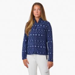 Bluza polarowa turystyka damska Swedemount Idre Fleece III wodoodporna. Niebieskie bluzy bez kaptura damskie SWEDEMOUNT, z polaru. Za 129.99 zł.
