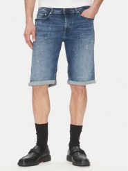 KARL LAGERFELD Szorty jeansowe 265820 552832 Granatowy Regular Fit. Niebieskie szorty męskie Karl Lagerfeld, bez wzorów, z bawełny. Za 369.99 zł.