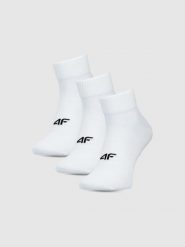 4F Skarpetki casual za kostkę (3-pack) męskie - multikolor 39-42. Czarne skarpetki męskie 4f, bez wzorów, z bawełny. Za 49.99 zł.