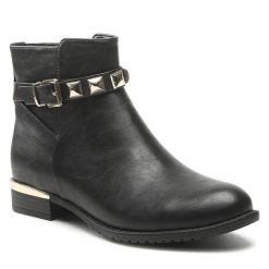 Botki Jenny Fairy. Czarne botki damskie Jenny Fairy, bez obcasa, na płaskiej podeszwie, bez zapięcia. Za 99.99 zł.