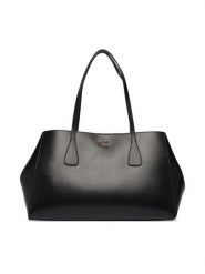Calvin Klein Torebka Ck Snap Large Tote LV04F3502G Czarny. Czarne torebki klasyczne damskie CALVIN KLEIN, bez wzorów, ze skóry, bez dodatków. Za 749.99 zł.