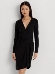 Lauren Ralph Lauren Sukienka codzienna 250918987001 Czarny Regular Fit. Czarne sukienki damskie Lauren Ralph Lauren, na co dzień, bez wzorów, z syntetyku, bez kołnierzyka, bez ramiączek, proste. Za 519.99 zł.