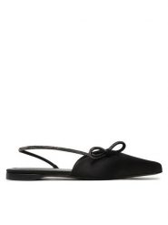Max Mara Sandały Crystalsling 2424526431600 Czarny. Czarne sandały damskie Max Mara, bez wzorów, z materiału, bez obcasa, na płaskiej podeszwie. Za 1,389.00 zł.