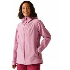 Kurtka przeciwdeszczowa dla kobiet Regatta BIRCHDALELL. Czerwone kurtki damskie Regatta, bez kaptura. Za 179.99 zł.