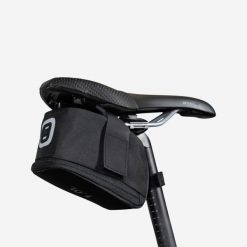 Torba rowerowa pod siodło Btwin Easy L 1 l odblaskowa. Czarne torebki klasyczne damskie ROCKRIDER, bez wzorów, z materiału, bez dodatków. Za 59.99 zł.