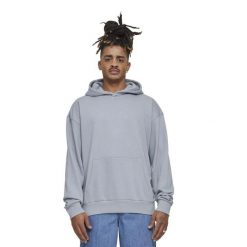Lekka Męska Bluza Z Kapturem Frotte. Szare bluzy z kapturem męskie Urban Classics, l. Za 122.99 zł.
