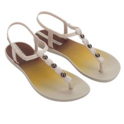 Sandały turystyczne damskie Ipanema Class Colors. Brązowe obuwie trekkingowe damskie Ipanema, z aplikacjami, z materiału, bez obcasa. Za 71.49 zł.