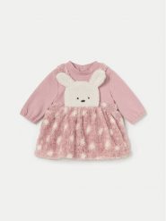 Mayoral Sukienka codzienna 2881 Różowy Regular Fit. Czerwone sukienki dziewczęce Mayoral, bez wzorów, z syntetyku, bez ramiączek. Za 79.99 zł.