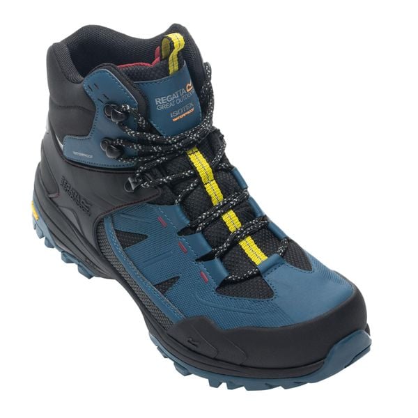 Męskie Buty Do Chodzenia Regen. Brązowe buty trekkingowe męskie Regatta, z gumy, bez zapięcia, trekkingowe. Za 522.99 zł.