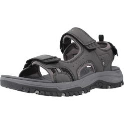 Sandały SKECHERS PREWITT Czarny. Czarne sandały męskie Skechers, z syntetyku, bez zapięcia. Za 203.99 zł.