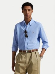 Polo Ralph Lauren Koszula 710979488001 Błękitny Regular Fit. Niebieskie koszule męskie Polo Ralph Lauren, m, bez wzorów, z bawełny, bez kołnierzyka, bez ramiączek. Za 479.99 zł.