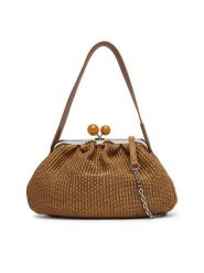 Weekend Max Mara Torebka 2615511105650 Pomarańczowy. Brązowe torebki klasyczne damskie Weekend Max Mara, bez wzorów, z materiału, wizytowe, bez kołnierzyka, bez ramiączek. Za 1,579.00 zł.