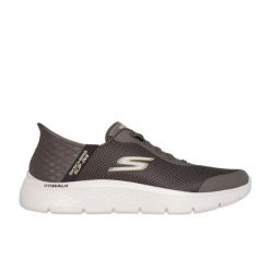 Buty sportowe Sneakersy męskie, Slip-Ins: Go Walk Flex - Hands Up. Białe buty sportowe na co dzień męskie Skechers, z tkaniny, bez zapięcia. Za 309.00 zł.
