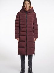 Rino & Pelle Pikowany płaszcz damski - Keila Kobiety pomarańczowy|czerwony jednolity, 38. Brązowe płaszcze damskie Rino & Pelle, bez wzorów, z syntetyku. Za 599.95 zł.